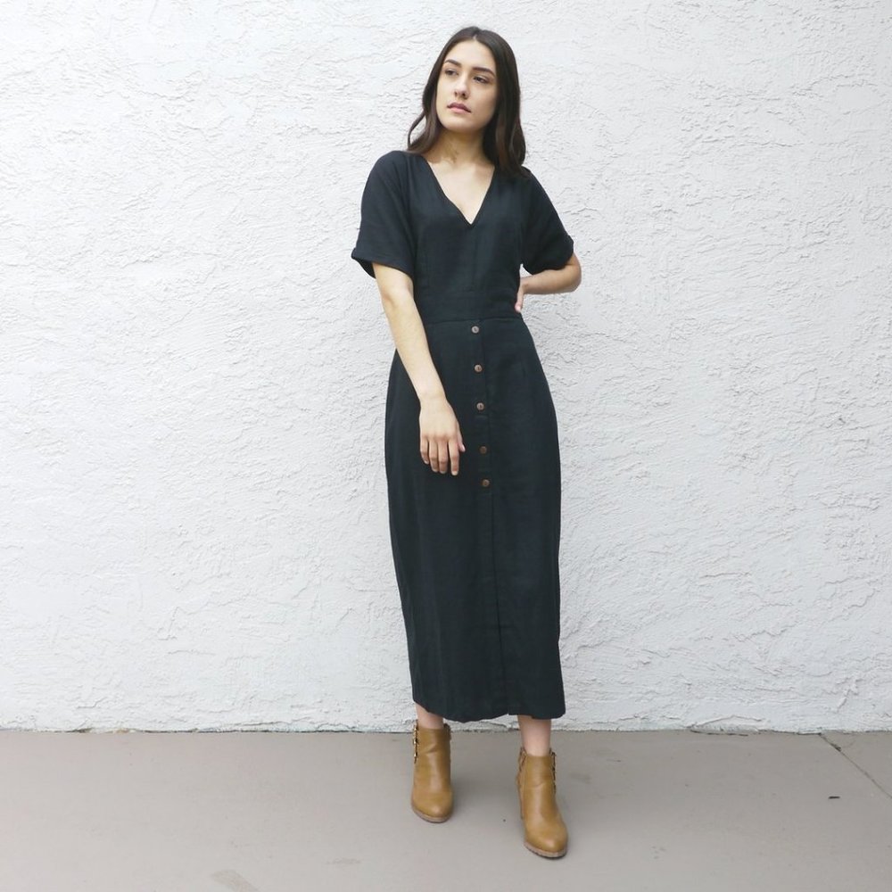 Bel Kazan NWT Zoe Dress in Black XS